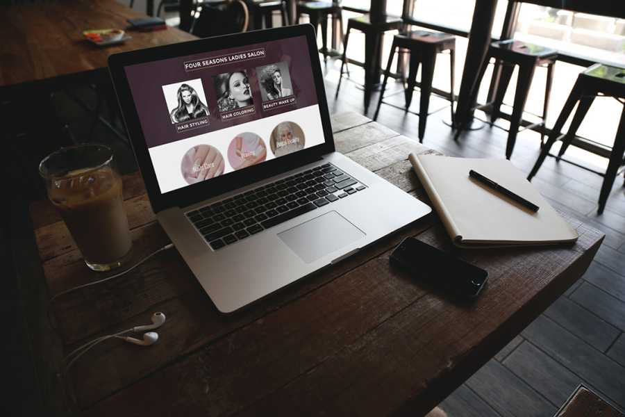 تصميم موقع FOUR SEASONS LADIES SALON 8